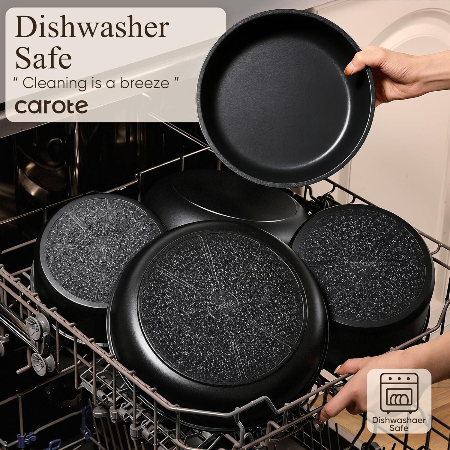 A pan going into the oven with the handle removed